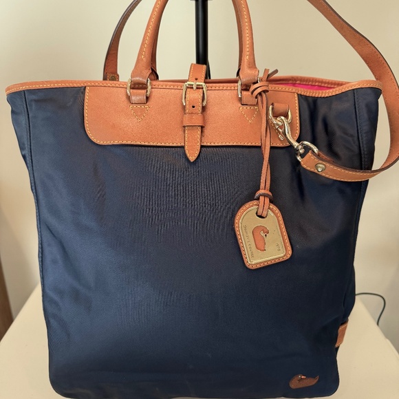 Dooney & Bourke Nylon Editors Tote Navy Blue - Picture 1 of 16